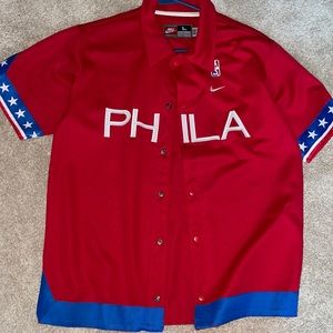 Nike NBA Philadelphia 76ers Button Down Shirt